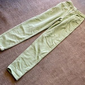 ASOS Designs wide cords corduroy mom jeans 25 TALL HI RISE Mint green NWOT
